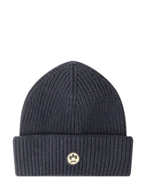 BARROW - Barrow Cappello Beanie con Patch Logo - Nero - LIDIASHOPPING® - Official Website