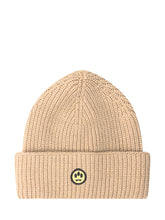 BARROW - Barrow Cappello Beanie con Logo Patch - Beige - LIDIASHOPPING® - Official Website