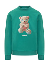 BARROW - Felpa Verde Teddy Barrow - Verde - LIDIASHOPPING® - Official Website