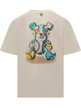 BARROW - Barrow T-shirt Beige con Logo Curvo ed Emoji - Bianco - LIDIASHOPPING® - Official Website