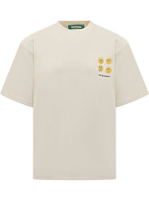 BARROW - T-shirt Beige con Stampa Smiley Barrow - Bianco - LIDIASHOPPING® - Official Website