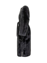 VALENTINI 1972 - Valentini Long Fur Coat with Belt - Blue | Lidia Shopping ® | Official Website