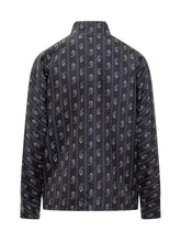 TORY BURCH - Tory Burch Camicia in Seta con Monogramma - Blu | Lidia Shopping | Official Website