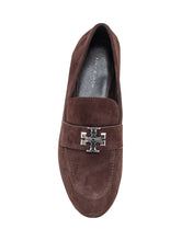 TORY BURCH - Tory Burch Brown Suede Loafers with Logo - Brown - LIDIASHOPPING® - Official Website