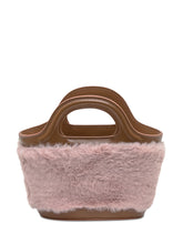 MARNI - Marni Tote Bag in Pink Fur and Brown Leather - Pink - LIDIASHOPPING® - Official Website