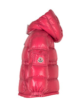 MONCLER KIDS - Moncler Kids Piumino Lucido Rosa con Cappuccio - Rosso | Lidia Shopping ® | Official Website
