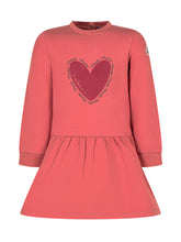 MONCLER KIDS - Moncler Kids Abito Rosa con Cuore Stampato - Rosso | Lidia Shopping ® | Official Website