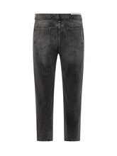 AMISH - Amish Jeans Neri Dritti in Denim Vintage - Nero - LIDIASHOPPING® - Official Website