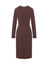 ELISABETTA FRANCHI - Elisabetta Franchi Abito con Dettagli Gioiello - Rosso - LIDIASHOPPING® - Official Website