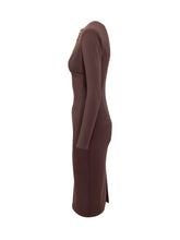 ELISABETTA FRANCHI - Elisabetta Franchi Abito con Dettagli Gioiello - Rosso - LIDIASHOPPING® - Official Website