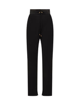 ELISABETTA FRANCHI - Elisabetta Franchi Pants with Drawstring and Slits - Black | Lidia Shopping | Official Website