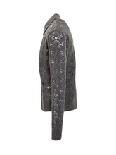 JIL SANDER - Giacca Grigia in Maglia Ricamata Jil Sander - Grigio | Lidia Shopping ® | Official Website