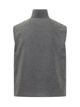 JIL SANDER - Gilet Grigio in Lana con Zip Jil Sander - Grigio - LIDIASHOPPING® - Official Website