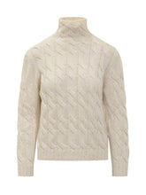GRAN SASSO - Gran Sasso cream wool cable-knit turtleneck - White | Lidia Shopping ® | Official Website