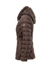 MICHAEL MICHAEL KORS - Michael Kors Piumino Marrone con Cintura e Collo in Pelliccia - Marrone | Lidia Shopping | Official Website