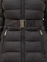 MICHAEL MICHAEL KORS - Michael Kors Piumino Lungo Nero con Cintura e Collo in Pelliccia - Nero - LIDIASHOPPING® - Official Website