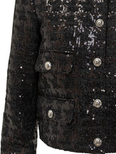 MICHAEL MICHAEL KORS - Giacca in Tweed con Paillettes Michael Kors - Nero | Lidia Shopping ® | Official Website