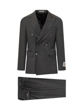 CORNELIANI CC COLLECTION - Corneliani Grey Single-Breasted Suit for Men - Grey - LIDIASHOPPING® - Official Website