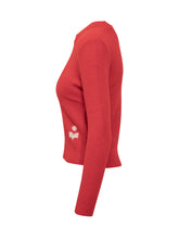 ISABEL MARANT - Maglione Rosso in Lana con Logo Isabel Marant - Rosso - LIDIASHOPPING® - Official Website