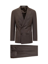 CORNELIANI - Corneliani Abito Doppiopetto Marrone Uomo - Marrone - LIDIASHOPPING® - Official Website