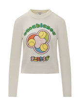 CASABLANCA - Casablanca White Sweater with Tennis Club Embroidery - White - LIDIASHOPPING® - Official Website