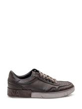 DOLCE & GABBANA - Dolce & Gabbana Sneakers Vit Beck in Pelle Marrone - Marrone - LIDIASHOPPING® - Official Website