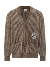 DROLE DE MONSIEUR - Drole de Monsieur Cardigan a Righe con Logo - Verde - LIDIASHOPPING® - Official Website