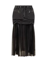 DOLCE & GABBANA - Dolce & Gabbana Skirt with Chiffon Inserts - Black - LIDIASHOPPING® - Official Website