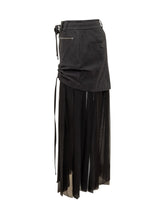 DOLCE & GABBANA - Dolce & Gabbana Skirt with Chiffon Inserts - Black - LIDIASHOPPING® - Official Website