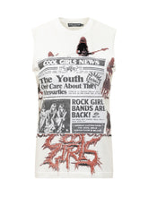 DOLCE & GABBANA - T-shirt Senza Maniche Dolce & Gabbana Stampa Cool Girls - Bianco | Lidia Shopping ® | Official Website