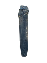 DOLCE & GABBANA - Jeans Dolce & Gabbana a Vita Alta con Effetto Doppiato - Blu | Lidia Shopping ® | Official Website