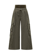 DOLCE & GABBANA - Dolce & Gabbana Wide-Leg Cargo Pants - Grey - LIDIASHOPPING® - Official Website