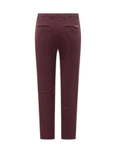 INCOTEX - Incotex Bordeaux Slim Fit Pants With Pockets - Red | Lidia Shopping ® | Official Website