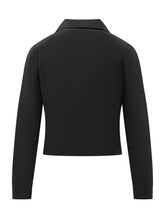 EXTERIOR - Exterior Black Knit Jacket with Buttons - Black - LIDIASHOPPING® - Official Website
