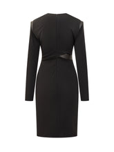 VERSACE - Versace Black Draped Dress with Deep Neckline - Black - LIDIASHOPPING® - Official Website