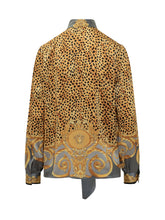 VERSACE - Versace Silk Shirt with Baroque and Animal Print - Multicolor - LIDIASHOPPING® - Official Website