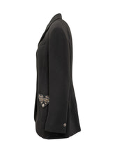 VERSACE - Versace Blazer with Jewel Details - Black - LIDIASHOPPING® - Official Website