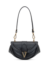 VERSACE - Versace Jeans Couture Black Shoulder Bag with Logo - Black - LIDIASHOPPING® - Official Website