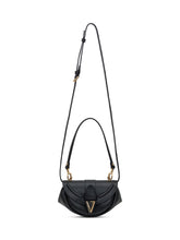 VERSACE - Versace Jeans Couture Black Shoulder Bag with Logo - Black - LIDIASHOPPING® - Official Website