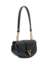 VERSACE - Versace Jeans Couture Black Shoulder Bag with Logo - Black - LIDIASHOPPING® - Official Website