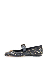VERSACE - Versace Ballerina con Borchie - Nero - LIDIASHOPPING® - Official Website