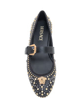 VERSACE - Versace Ballerina con Borchie - Nero - LIDIASHOPPING® - Official Website