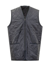 BARBOUR - Barbour Blue Quilted Vest with Zip - Blue - LIDIASHOPPING® - Official Website
