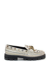 KURT GEIGER - Kurt Geiger Mocassino in Pelle Bianca con Borchie - Bianco | Lidia Shopping ® | Official Website