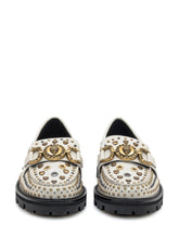 KURT GEIGER - Kurt Geiger Mocassino in Pelle Bianca con Borchie - Bianco | Lidia Shopping ® | Official Website
