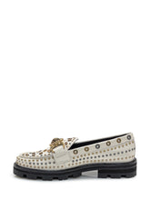 KURT GEIGER - Kurt Geiger Mocassino in Pelle Bianca con Borchie - Bianco | Lidia Shopping ® | Official Website