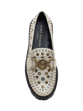KURT GEIGER - Kurt Geiger Mocassino in Pelle Bianca con Borchie - Bianco | Lidia Shopping ® | Official Website