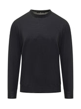 FILIPPO DE LAURENTIIS - Merino Wool Crewneck Sweater - Blue - LIDIASHOPPING® - Official Website