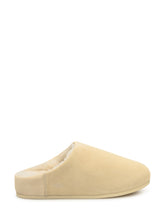 UGG - UGG Pantofole in Suede Beige con Interno in Shearling - Bianco | Lidia Shopping | Official Website