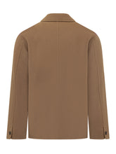 AMARANTO - Amaranto Camel Wool Jacket with Pockets - Brown | Lidia Shopping ® | Official Website